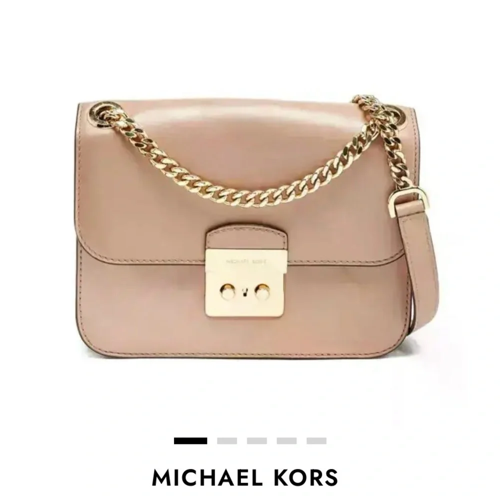 Michael Kors Tan Crossbody Bag with Gold Details